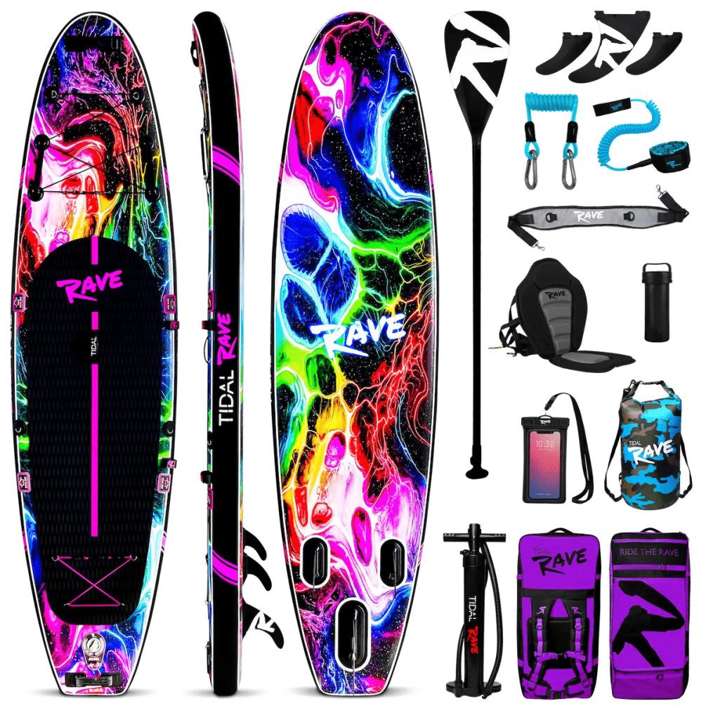 Tidal Rave ACRYLIC Inflatable Paddle Board 10’ 6